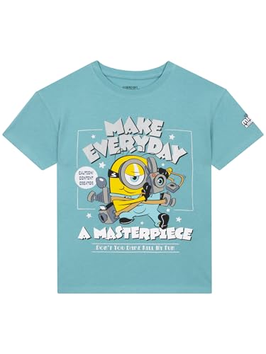 MINIONS & Monsters Boys T Shirt Shirt for Kids Clothes for Kids Bob Boys T-Shirts Blue 8-9 Years