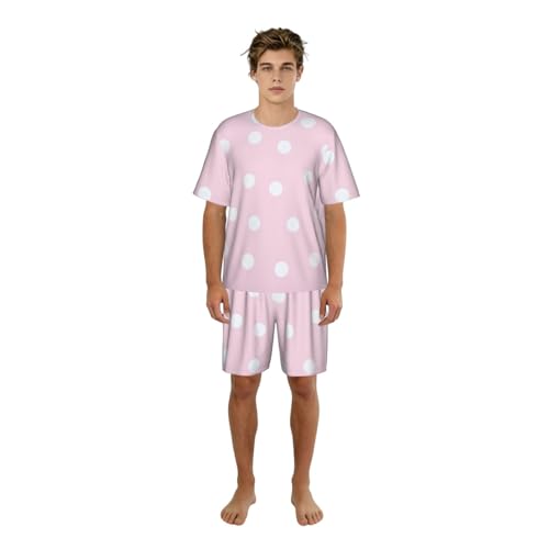 Pyjama à pois rouges homme : le cadeau chic de détente nocturne