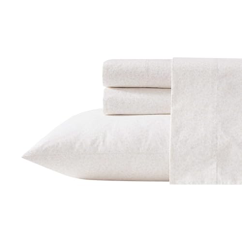Image of Laura Ashley - King Sheet Set, Crisp & Cool Cotton Percale Bed Sheets, Deep Pockets, Bedding with Matching Fitted Sheet & Pillowcases (Chelsie Vine Yellow)