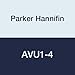 Parker Hannifin AVU1-4 Brass Male Connector Access Valve, 1/4" SAE Male Flare Tube x 1/4" Male Thread