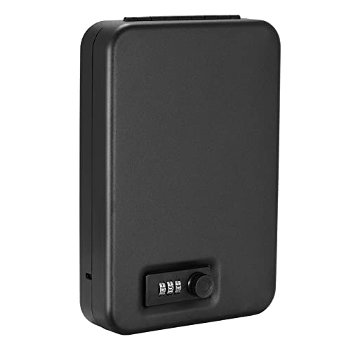 DIOSMIO Pistol Safe,Gun Safe Lock Box Portable Travel Gun Safe,Small Car Gun Safe with Combination Lock,Gun Safe Lock Box for Car,Home,Travel 9.45"X 6.5" X1.77"