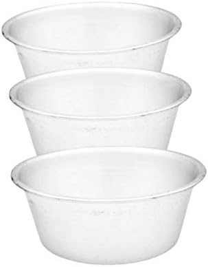 annu traders Aluminium Paste ice Making Bowl for Freezer ice Bowl , Barf katora , ice dibba [ Volume 1200 ml,3 pcs ]