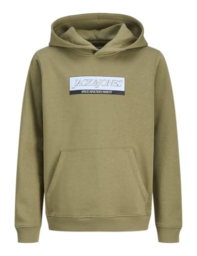JACK & JONES Junior Jorinwood Block Branding Sweat Noos Jnr, Olive (drab olive), 140