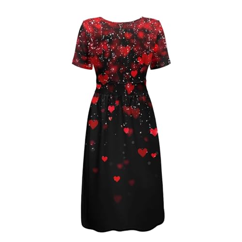 Image of Women's Summer Formal Dresses Short Sleeve Wrap V Neck Dresses Bridesmaid Wedding Guest Dress with Pockets