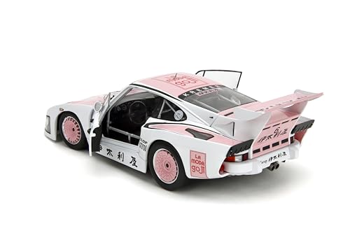 Modelo Diecast Porsche 935 K3 1981 con puertas y dirección 1:18 miniatura 5