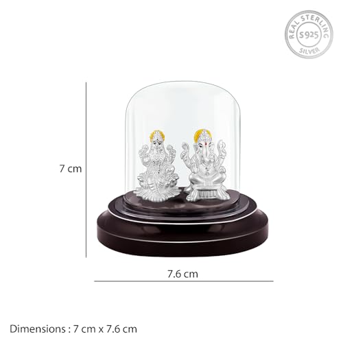 Image of GIVA 999 Silver Gaja Lakshmi Idols| Gifts for Family & Friends | With Certificate of Authenticity and 925 Stamp