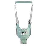 Felly Baby Walker Harness, Baby Walking Assistant Helper Kid Toddler Safe Walking Breathable Safety Belt for Children, Infant, Gift for Baby Shower, Adjustable (Green)