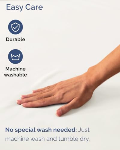 Image of Extra Deep Flex Top Split Head King Fitted Sheet - Hotel Luxury Single Fitted Sheet Only - Easily Fits 18 inch to 24 inch Mattress - Ultra Soft, Wrinkle Free w /Extra Deep Pockets - Antique White