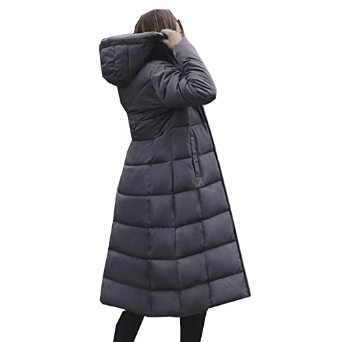 Manteau à capuche chaud et rembourré veste coupe slim FNKDOR hiver