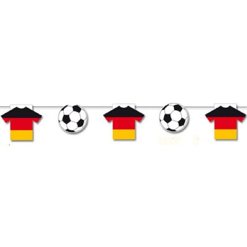 Preisvergleich Produktbild Everflag Trikotgirlande Deutschland mit Ball, 3m lang