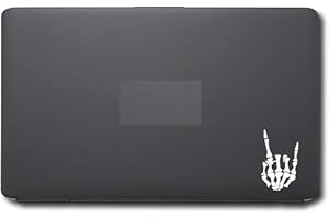 Rock On Skeleton Hand Decal: The Perfect Accessory for Laptop Expression