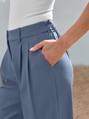 AUTOMET Women Wide Leg Dress Pants High Waisted Loose Fit Business Casual Work Trousers with Pockets 2026