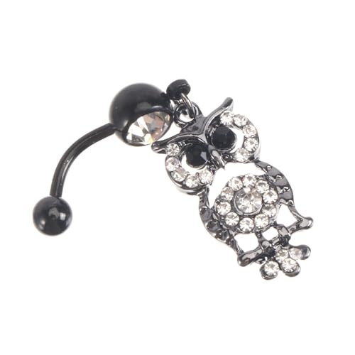 Holibanna 1pieza Anillo De Ombro De Bañera De Bañera Diseño De Búho Circonita Joyería De Piercing para Ombligo para Uso Diario y Fiestas