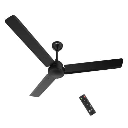 Image of Orient Electric 1200 mm Uno BLDC | BLDC energy saving ceiling fan with Remote |BEE 5-star rated | Saves up to 50% on electricity bills | 3-year warranty by Orient | Black