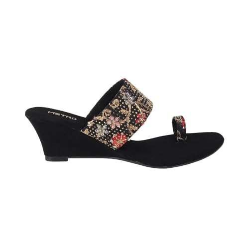 Image of Metro Women Ethnicwear Wedge Heel Sandal