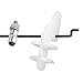 HobbyPark 20pcs Nylon Control Horns 20x11mm + 1.2x21mm Clevis + Pushrod Connector Linkage Stopper 1.3mm + 1.2 x 180mm Steel Z Style Pushrods Parts for RC Airplane Plane