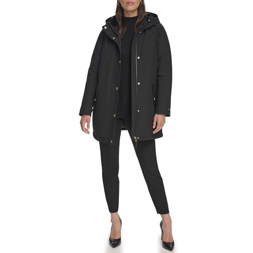 Tommy Hilfiger Women's Hooded Aline Soft Softshell Rain Coat2