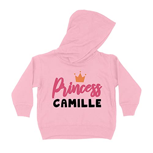 Princess Camille Kids Hoodie Sweatshirt Toddler 5T Light Pink