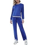 Totatuit Women's Sweatsuit Set Velour Long Sleeve and Pants Sport Sweat Suits 2 Piece Tracksuits...