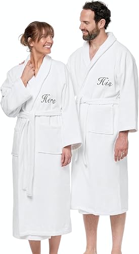 Kaufman Velour Shawl Collar Robes | Personalized & Monogramed | Unisex 100% Cotton Bathrobes for Men & Women, Luxury Hotel