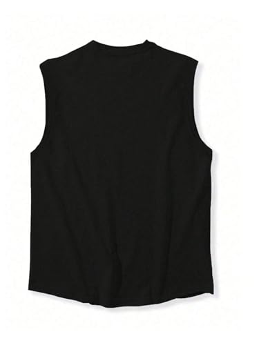 GORGLITTER Men's Sleeveless Cropped Tank Top Y2k Crew Neck Street Shirt Summer Casual Going Out Tops3