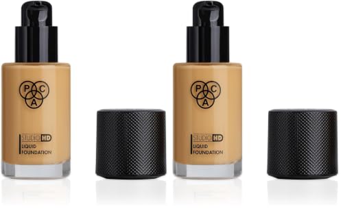 Image of PAC Studio HD Liquid Foundation (1.9) | Lightweight Dewy Satin Finish | Medium to Buildable Coverage | Natural Second Skin like Finish | Suitable for all Skin Types - 28ml (Pack of 2)