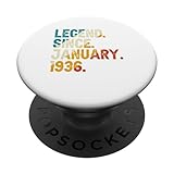 Photo Gallery legend since january 1936 88th birthday vintage 88 anni popsockets popgrip intercambiabile Photo Gallery legend since january 1936 88th birthday vintage 88 anni popsockets popgrip intercambiabile