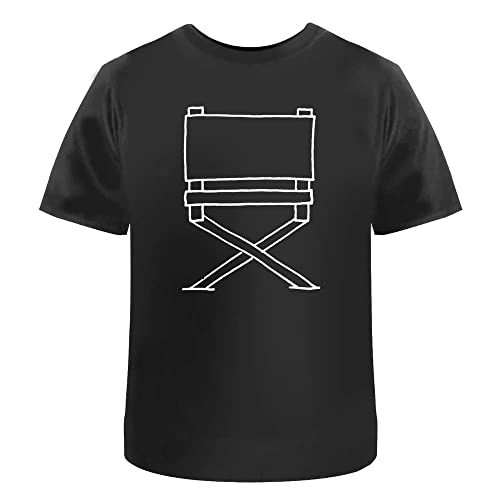 Large 'Director's Chair' Adult's Cotton T-Shirt (Black) (TA00097143)