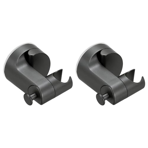 Support de douche ventouse gris ajustable pour éviter de percer le carrelage