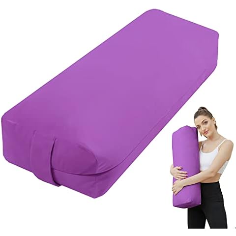 TokSay Almohada de Yoga y Meditación de Trigo Sarraceno con Funda de Terciopelo Lavable Cover
