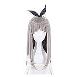 Cosplay Anime Blend S Kanzaki Hideri Gray Long Straight Wig Cosplay Costume Women Heat Resistant Hair Halloween Party Role Play Wigs Mz-1256 (Color : MZ1256) Beauty (Color : Mz1256)