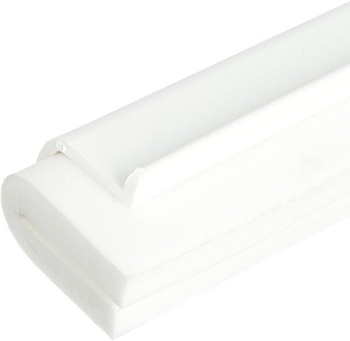 Image of SPARTA 4156802 Plastic Floor Squeegee, Shower Squeegee With Double Foam For Window, Glass, Shower Door, Floor, Windshield, 24 Inches, White
