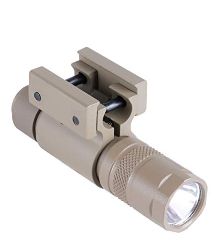 Monstrum 90 Lumens LED Flashlight with Rail Mount and Detachable Remote Pressure Switch