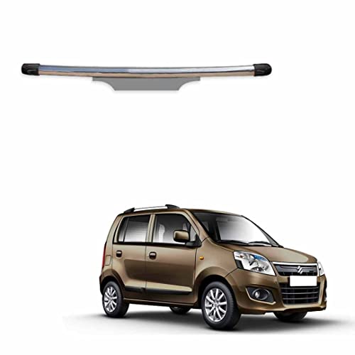 Image of Stainless Steel High Gloss Safety Rear Bumper Protector Sutaible for Maruti Suzuki WagonR K- Series