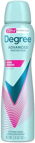 Degree Antiperspirant Deodorant Dry Spray Sheer Powder 3.8 oz