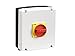 Lovato Electric GAZ100UL Ul/CSA Type 4/4X Non-Metallic Enclosed Switch Disconnector, Three Pole. with Rotating Red/Yellow Handle, 100A