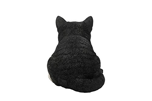 Hi-Line Gift Ltd Sleeping Cat Statue, Black/White