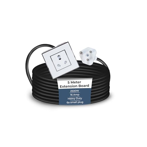Image of Extension Board Heavy Duty Multi Socket 15A /16A /20A (2500 Watts 6A Small Plug, 5 Meter)