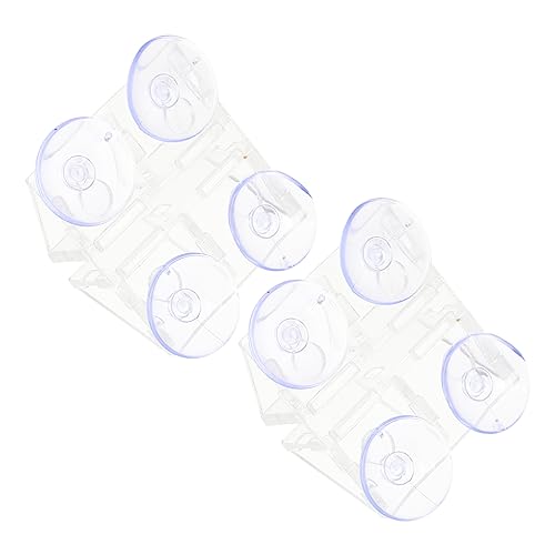 iplusmile 2個 水槽の吸盤 水槽フィルター ーナー 水槽エアレーター 頑丈な吸盤フック ポンプ 戦車 魚 水族館 水槽の装飾 タンク Transparent