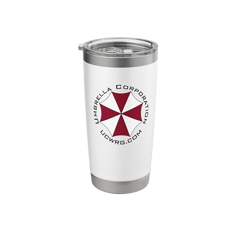 Umbrella Corp Logo Encircled with Text Stainless Steel Insulated Tumbler