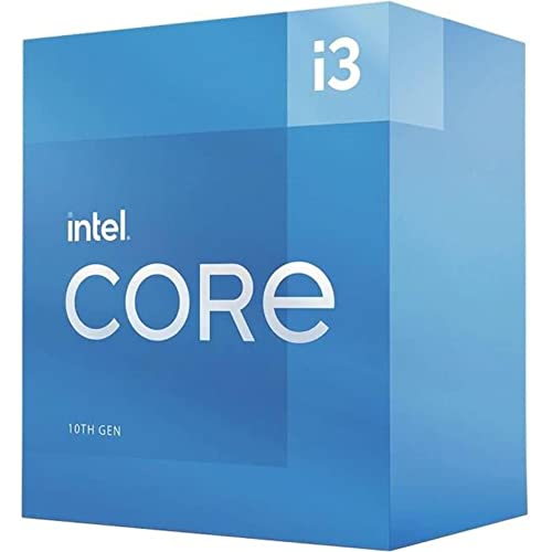 LGA1200. Intel, processore desktop Core i3-10105F 10, di 10ᵃ generazione (frequenza di base: 3,7 GHz, turbo boost: 4,4 GHz, 4 core, LGA1200) BX8070110105