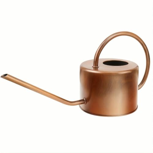 NYSDM Regadera de Metal 40 oz para Plantas de Interior y Exterior, Boquilla Larga, pulverizador sin presión, Ideal para decoración del hogar y el jardín