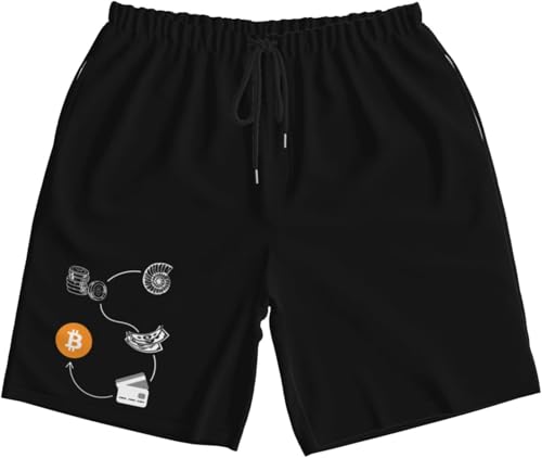 Bitcoin Money Evolution Mens Swim Trunks Quick Dry Board Shorts 7