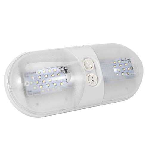 12V 800lm Dome Roof Light LED Oval Ceiling Lamp with Screw Nut Repalcement for Car RV Trailer Camper Boat Car RV Trailer