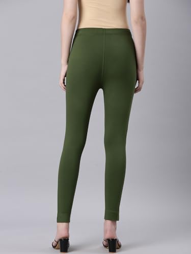 Image of TWIN BIRDS Women Cotton Blend Kurti Pants | Sleek Ethnic Daily Trousers