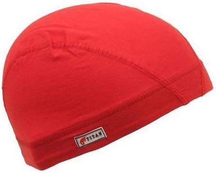 Spandex Dome Cap Red