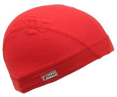 Spandex Dome Cap Red