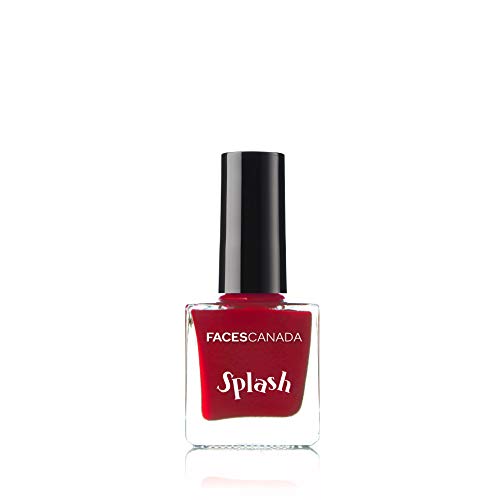Image of FACESCANADA Faces Glossy Finish Splash Nail Enamel, Maroon 401, 8 Ml And Faces Canada Glossy Splash Nail Enamel, Royal Ruby 24, 8 Ml