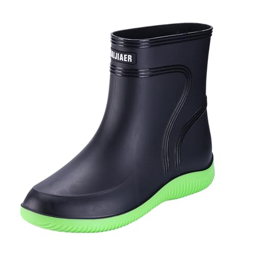 Image of Boots Men Rain Boots Outdoor Garden Waterproof Ankle Rain Shoes