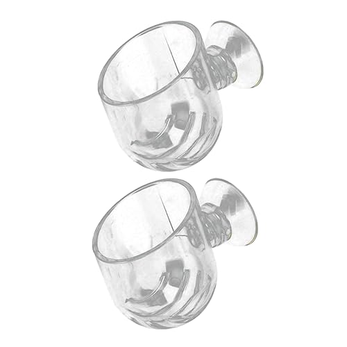 BESPORTBLE Aquarium Feeder Cups Portable Fish Feeder for Fresh/Saltwater Tanks Easy Cleaning